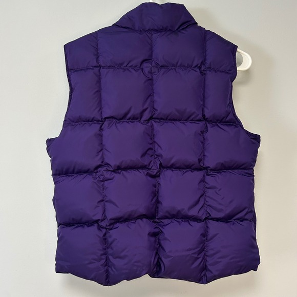 Vintage L.L. Bean Goose Down Puffer Vest Women Siz Small Purple Gorpcore Outdoor - Picture 6 of 8